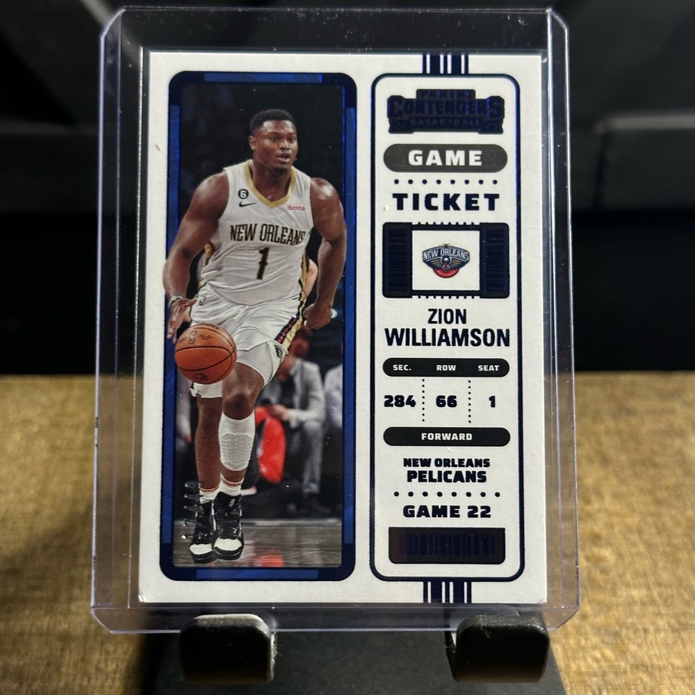 🏀 FOR SALE: Zion Williamson 2022-23 Contenders “Game Ticket” Blue Foil #/49! 🔥